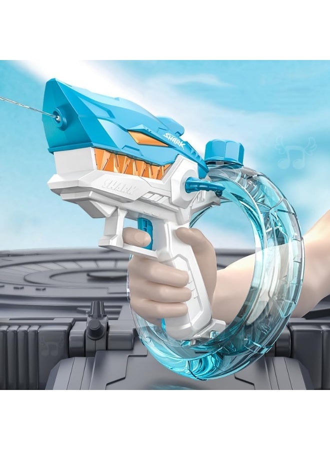 TAPIT Electric Water Gun Shark Shape Water Guns for Adults Kids Strong Power Large Capacity Water Gun Up to 24-32FT Long Range Summer Water Gun Toys Pool Beach Outdoor Party Toys - Image 1